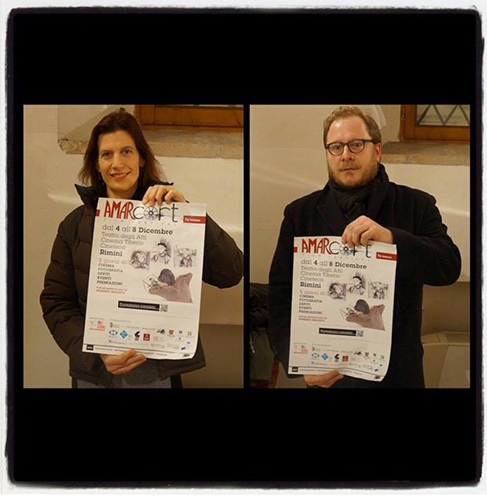 Directors Kryssa Schemmerling and Donald Gray at the 2014 Amarcort Film Festival